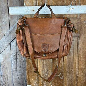 Vintage Brown Leather Co Briefcase Bag